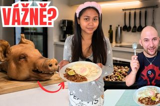 Fakt použije prasečí hlavu? Filipínka mi vaří tradiční jídlo sisig | Život s Filipínkou