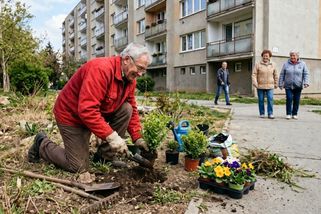 Senior zasadil zeleň před panelákem. Dostal pokutu 5 000 Kč