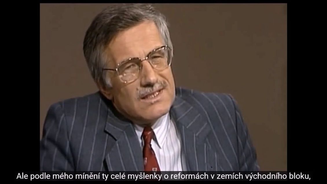 Václav Klaus v ORF 12.11.1989-pět dní před událostmi na Národní třídě