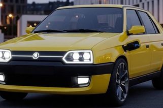 Novodobá Škoda Favorit nabídne retro tvary zvenčí, uvnitř už ale modernu. Pohon je pak jasný - Garáž.cz