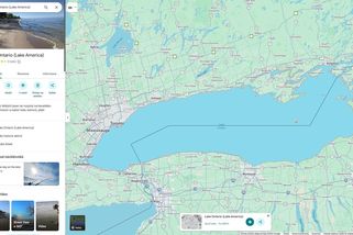 Ontario, nebo Americké jezero? Google mění název podle toho, odkud se díváte