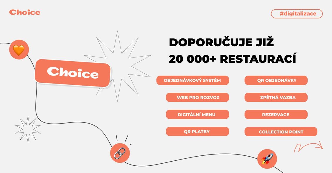 Choice – Nejlepší řešení pro vaši restauraci, bar nebo kavárnu