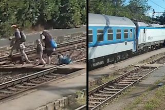 Vteřiny od tragédie na Berounsku: Kamera zachytila, jak dítě zakoplo a spadlo před projíždějící vlak - Novinky