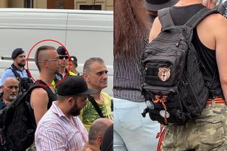 Muž odsouzený za nášivku Z se objevil na demonstraci před Úřadem vlády - Novinky