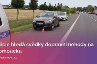 Policie hledá svědky dopravní nehody na Olomoucku