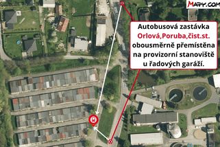 KVŮLI UZAVÍRKY NA ZÁTIŠÍ PLATÍ PRO AUTOBUSY VÝLUKOVÉ JÍZDNÍ ŘÁDY