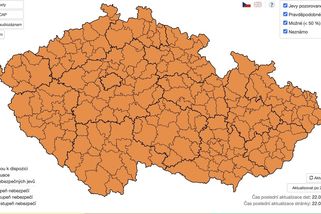 V pondělí hrozí velmi silné bouřky. Platí výstraha, kroupy a vítr mohou způsobit škody - Novinky