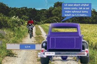 Vtip: Předjíždění cyklisty - Médium.cz