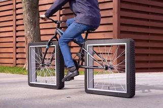Designér představil bicykl s hranatými koly - Trend Watcher