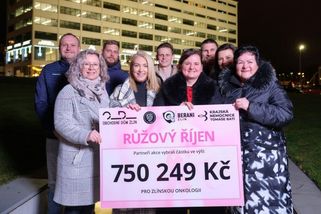 Růžový říjen přinesl rekordní podporu zlínské onkologii - Valašské zprávy