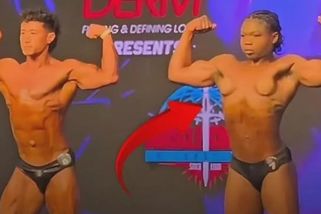 Trans kulturista se na pódiu postaral o pořádný rozruch. Jeho prsa nešlo přehlédnout