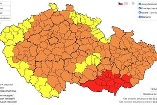 Kde všude hrozí vysoká zátěž? Meteorologové rozšířili oblast varování - Novinky