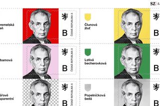 TMBK: Zeman ukázal své nové poštovní známky - Seznam Zprávy