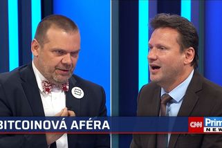 Tohle je ta největší čórka, soptil kvůli bitcoinům Vondráček. Nelžete, oponoval nazlobeně Baxa | CNN Prima News