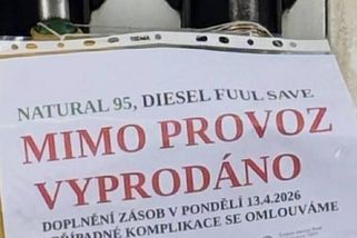 Sucho na pumpě: Shell ve Vysokém Mýtě hlásí vyprodáno