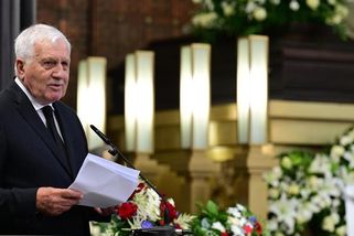Knížák byl pro mnohé symbolem svobody, řekl Klaus na umělcově pohřbu
