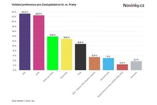 Průzkum: Volby v Praze by vyhrálo ANO - Novinky