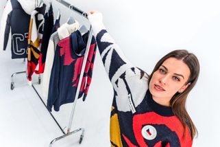 Olympijská kolekce je hodně výrazná. Spojuje nádech retro stylu s moderními trendy, říká její návrhářka