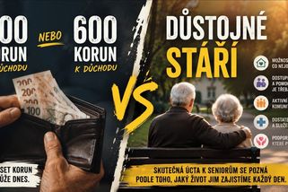 Nestačí přidat k důchodu 300 nebo 600 kč! Musíme přidat kvalitu života. - Médium.cz