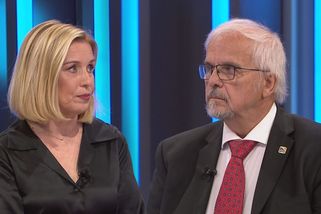 Hádka ve studiu: I vy jste Brusel, vmetla Nerudová Davidovi. Po slovech Knotka vyprskla smíchy