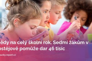 Obědy na celý školní rok. Sedmi žákům v Prostějově pomůže dar 46 tisíc