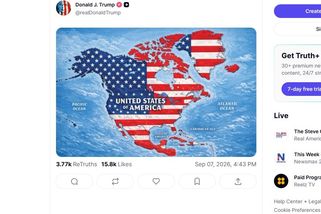 Trump na mapě zase „rozšiřoval“ USA. Island si předvolal velvyslance - Novinky
