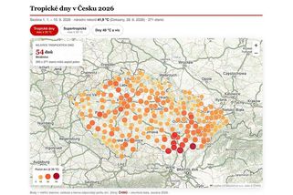 Jaká vedra letos panovala u vás? Podívejte se na interaktivní mapu - Novinky