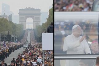 Papež na Champs Elysées přilákal skoro tři čtvrtě milionu lidí - Novinky