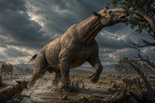 Největší savec všech dob. Paraceratherium vážilo až 20 tun a dosáhlo do korun stromů - Médium.cz
