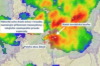 Česko zasáhla v neděli dvě tornáda - Novinky