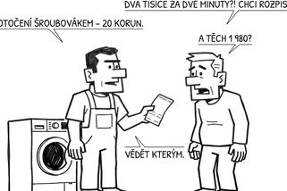 Opravář spravil pračku za dvě minuty a vystavil účet na dva tisíce. Majitel chtěl položkový rozpis - Médium.cz