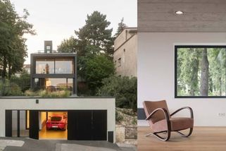 Black House je jako vrostlý do svahu v pražské Libni