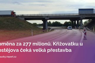 Proměna za 277 milionů. Křižovatku u Prostějova čeká velká přestavba