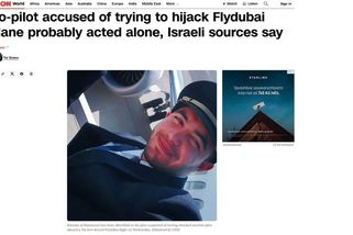 Kopilot FlyDubai vypovídá: Letadlo plné lidí jsem chtěl v Tel Avivu namířit do budovy - Novinky