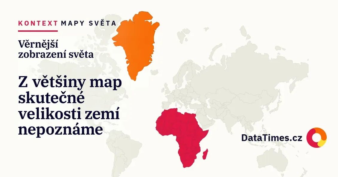 Afrika je čtrnáctkrát větší než Grónsko. Podle běžných map byste to nepoznali – a OSN teď vyzvala ke změně