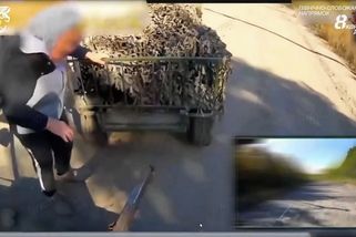 Ukrajinský robot uvízl na cestě, zachránila ho babička na kole - Novinky