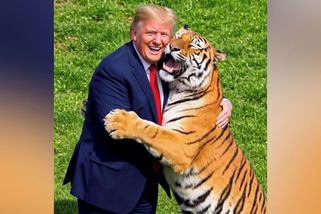 Trump se vysmívá muži, kterého v Anglii roztrhal tygr - Novinky