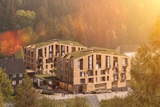 Dva architektonické ateliéry tvoří v Peci resort s gigantickým wellness centrem