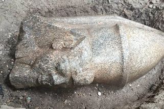 Faraon mezi okurkami? Na pozemku egyptského zemědělce objevili pozůstatky obřích soch