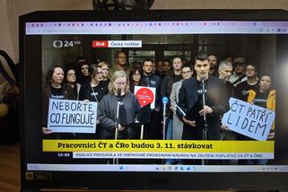 Stávka. Televize a rozhlas vyhlásily na úterý 3. l...
