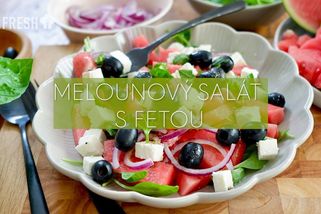 Osvěžující melounový salát s fetou a olivami | Prima Fresh recepty
